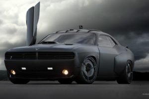 clouds, Black, Cars, Ride, Vehicles, Dodge, Challenger, Sport, Cars