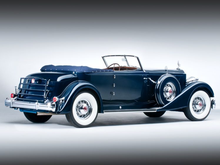 1934, Packard, Twelve, Convertible, Victoria, Dietrich, Luxury, Retro HD Wallpaper Desktop Background