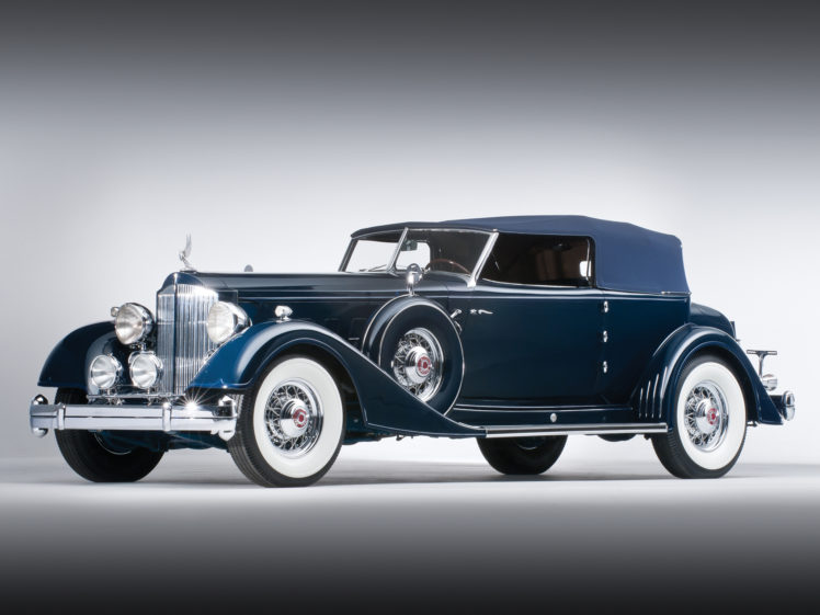 1934, Packard, Twelve, Convertible, Victoria, Dietrich, Luxury, Retro HD Wallpaper Desktop Background
