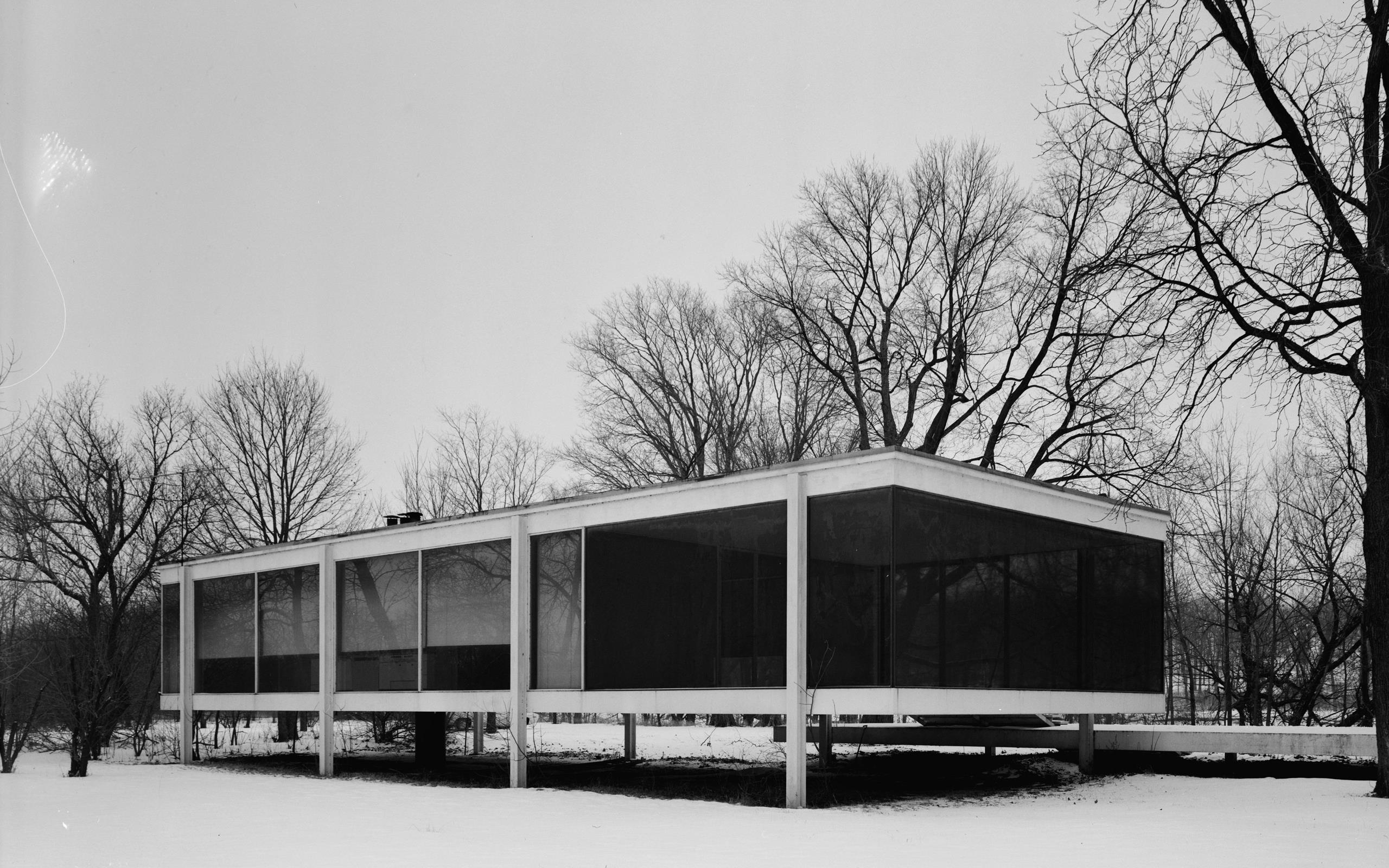 architecture, Houses, Farmhouse, Farnsworth, House, Mies, Van, Der, Rohe Wallpaper