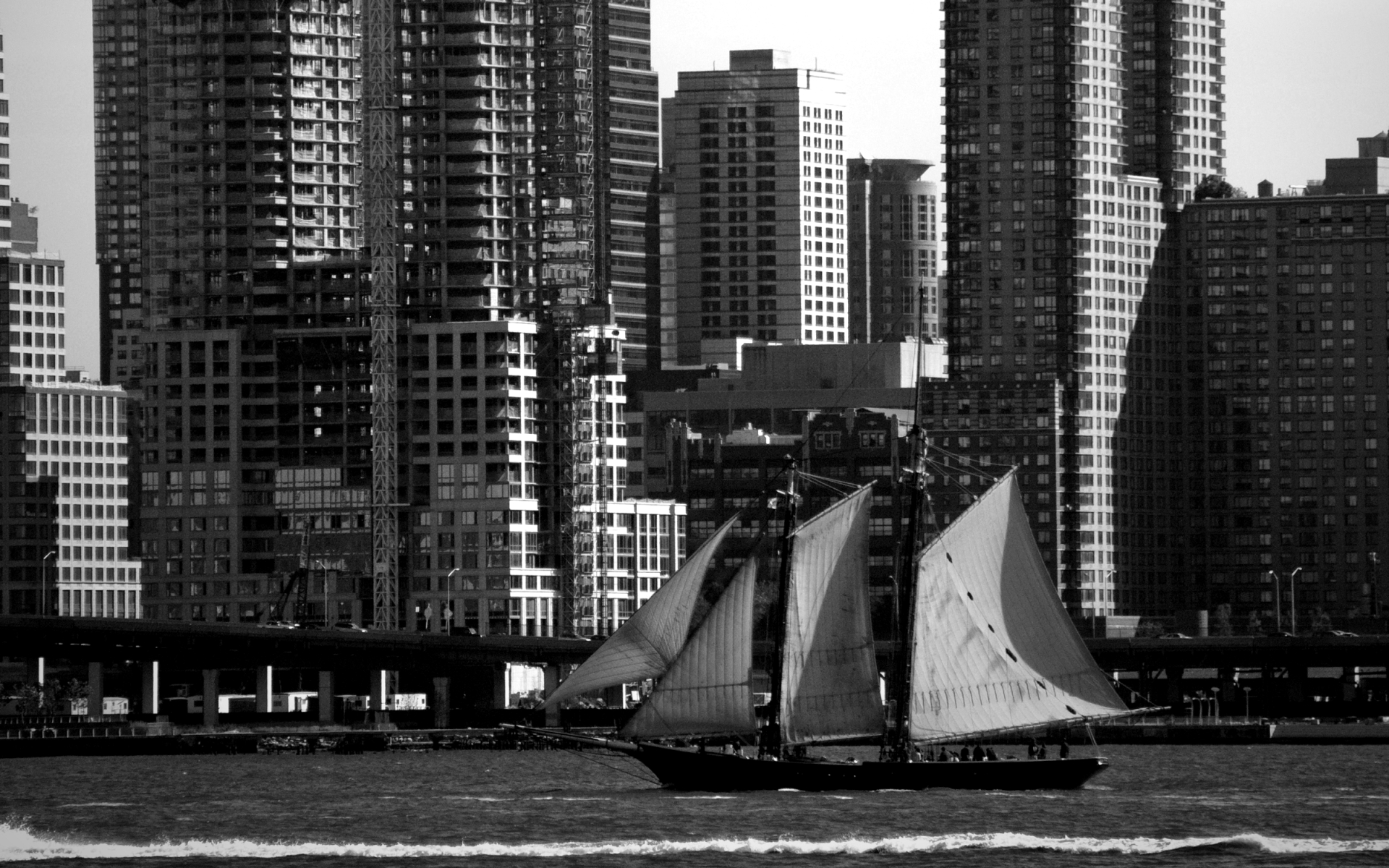cityscapes, Architecture, Buildings, Vehicles, Sailboats, Rivers Wallpaper
