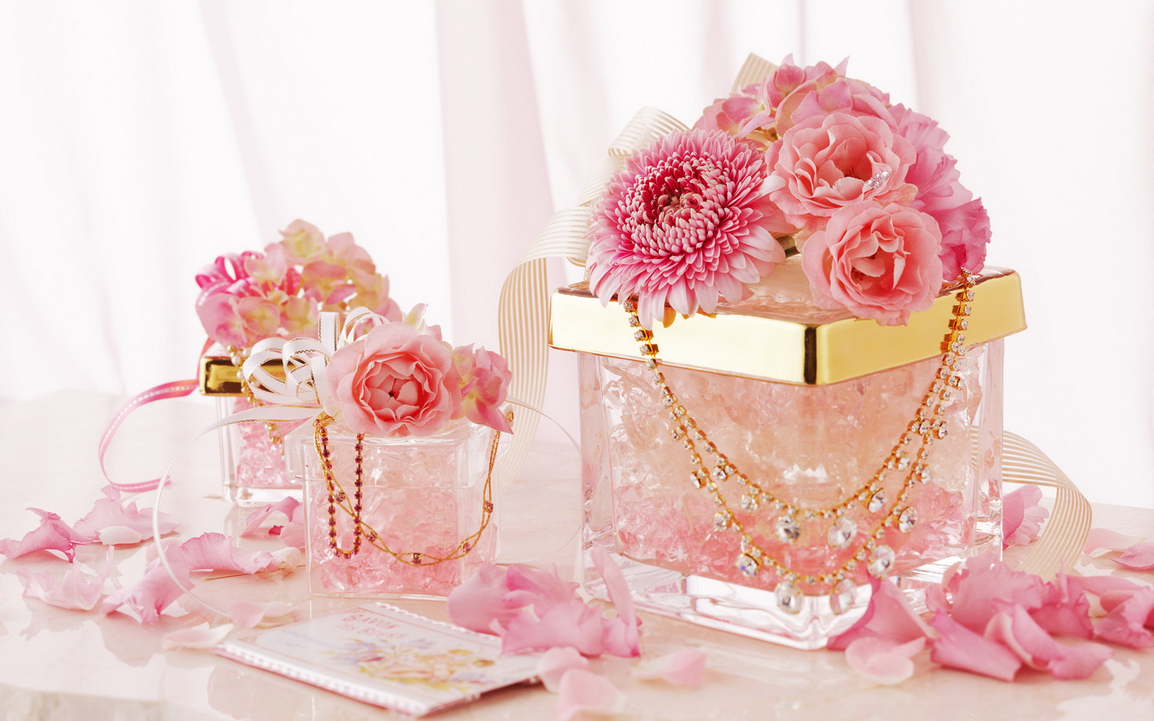 flowers, Pink Wallpaper