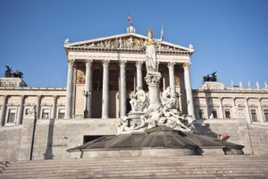 architecture, Wien, Austria, Pallas, Athena, Fountain, Parliament, Building