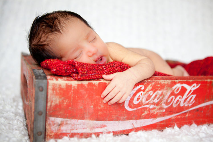 baby, Box, Sleep, Coca cola HD Wallpaper Desktop Background