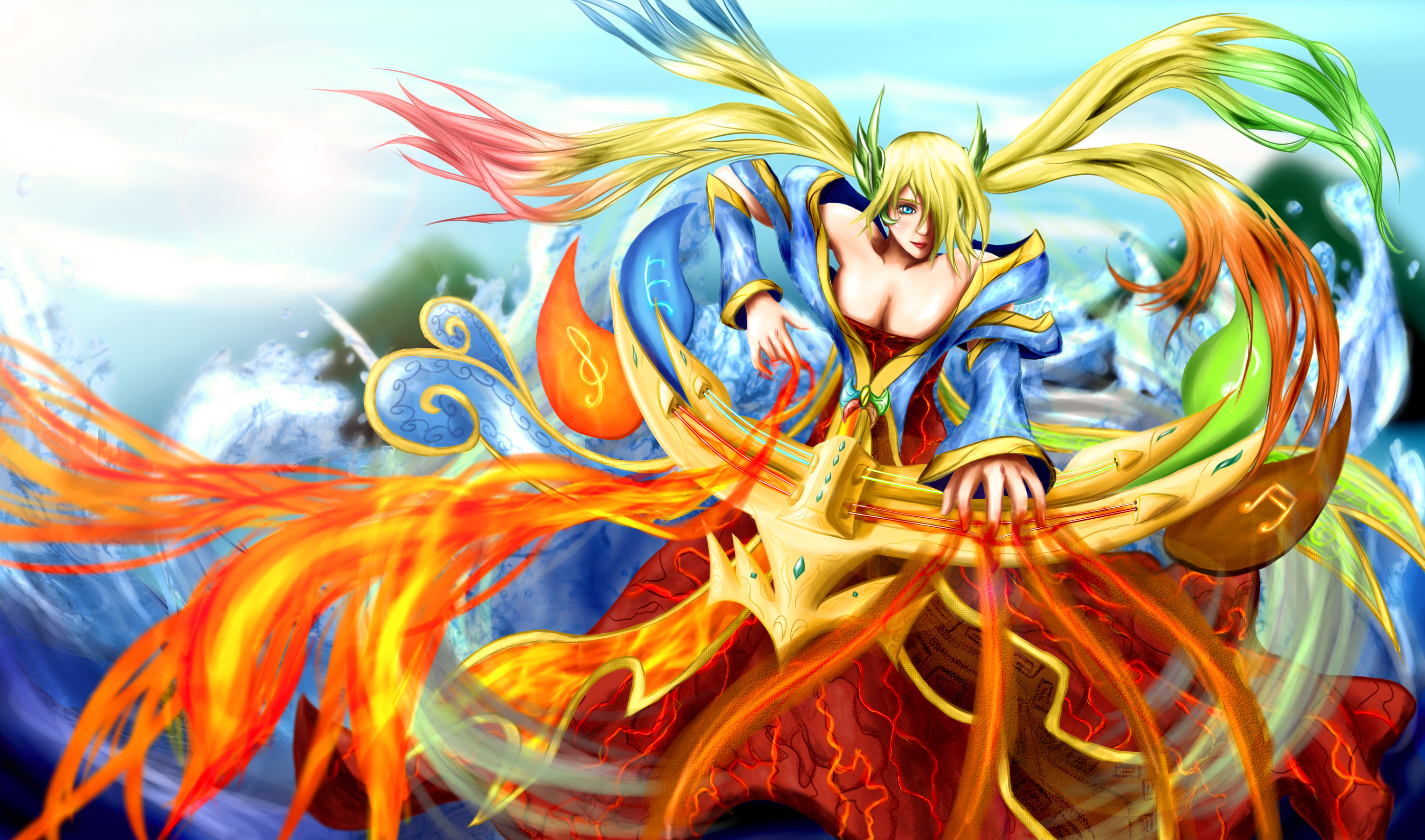 league, Of, Legends, Games, Girls, Fantasy, Magic, Warrior Wallpaper