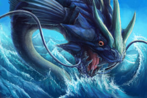 dragon, Chinese, Ocean, Sea, Monster