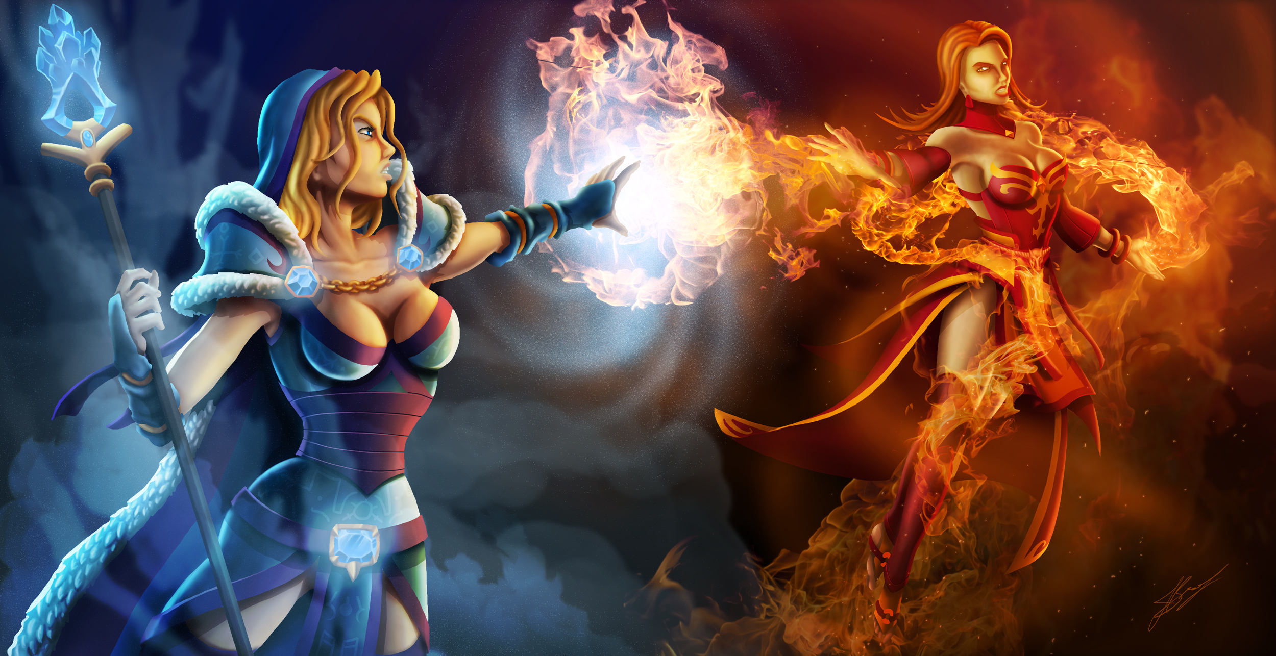 dota, 2, Fantasy, Battle, Magic Wallpaper