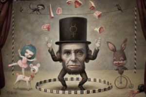 abe, Lincoln, Psychedelic, Fantasy
