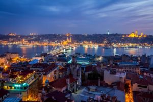 istanbul, City, Night, Panorama, Houses, Buildings