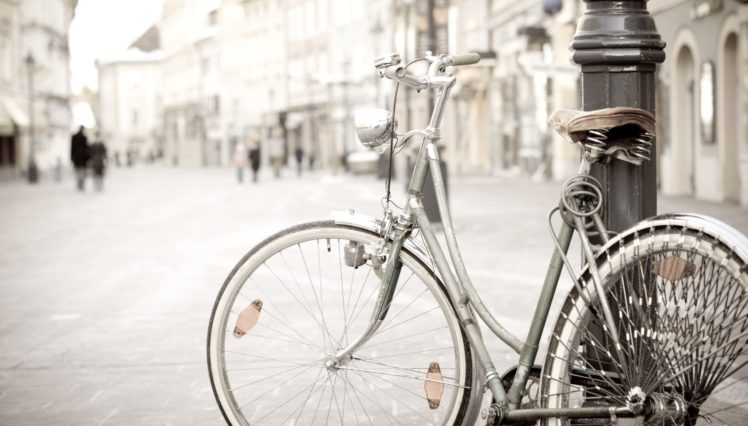 miscellaneous, Mood, Bike, Wheel, Wheels, City, Street, Post, Bicycle HD Wallpaper Desktop Background