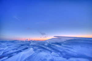 winter, Lake, Ice, Ice, Blue, Sky, Sunset, Sunrise