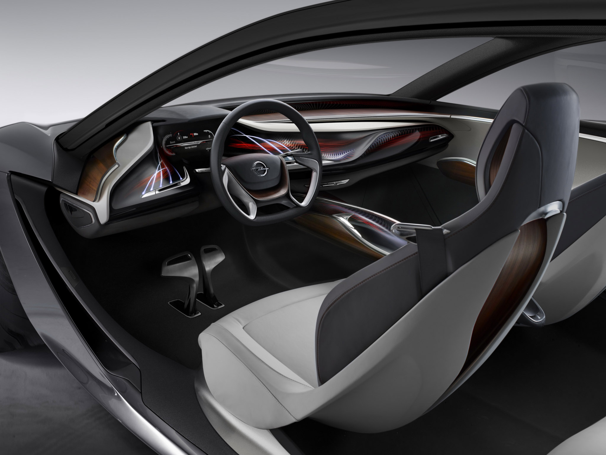 2013, Opel, Monza, Concept, Supercar, Interior Wallpaper