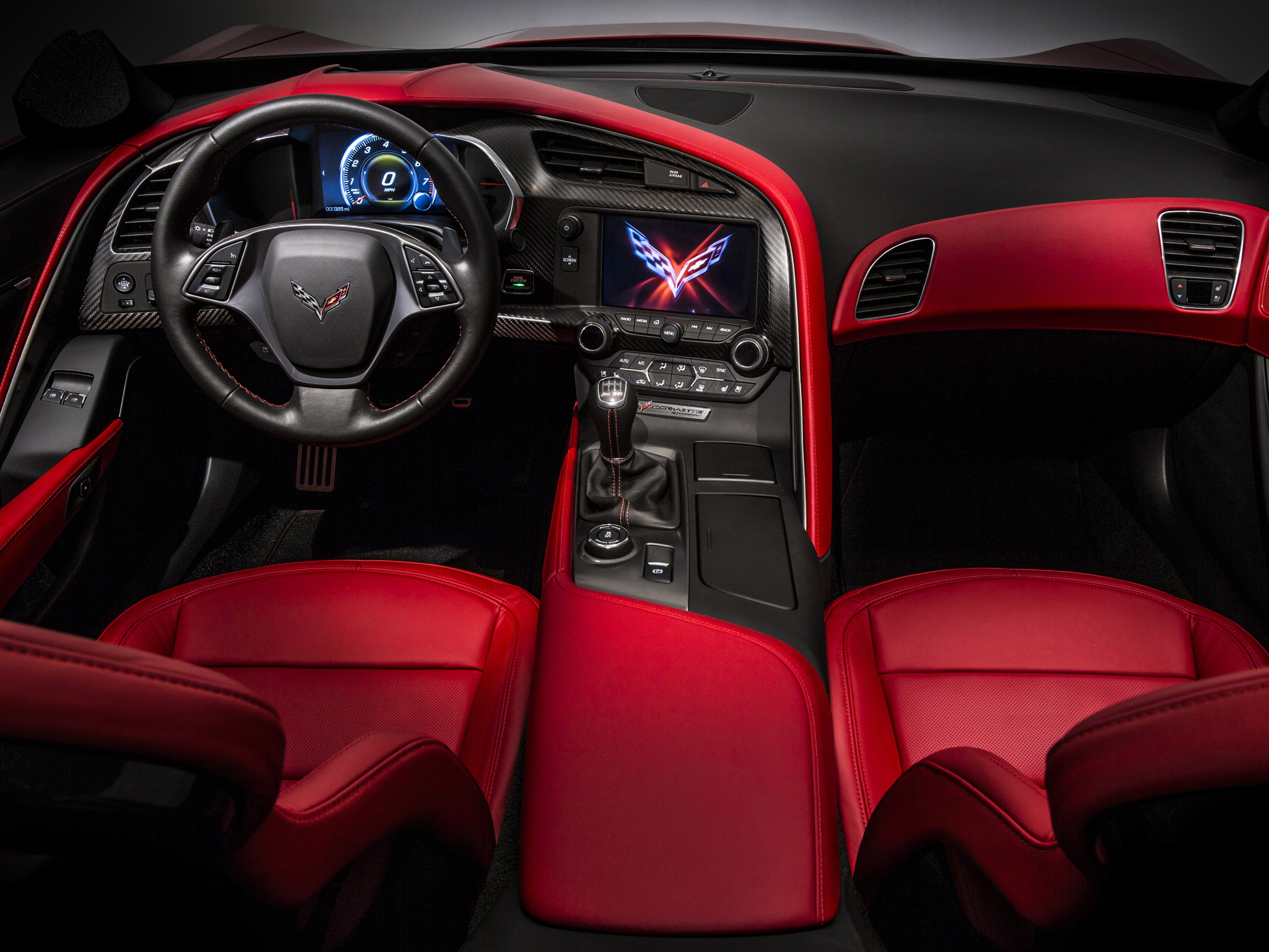 2014, Chevrolet, Corvette, C 7, Stingray, Muscle, Supercar, Interior Wallpaper