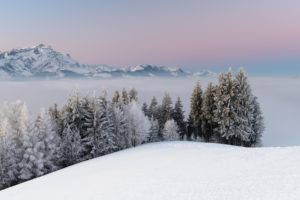 mountains, Winter, Landscape, Snow