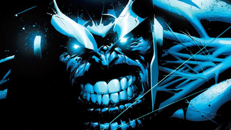 thanos, Blue, Face, Marvel HD Wallpaper Desktop Background