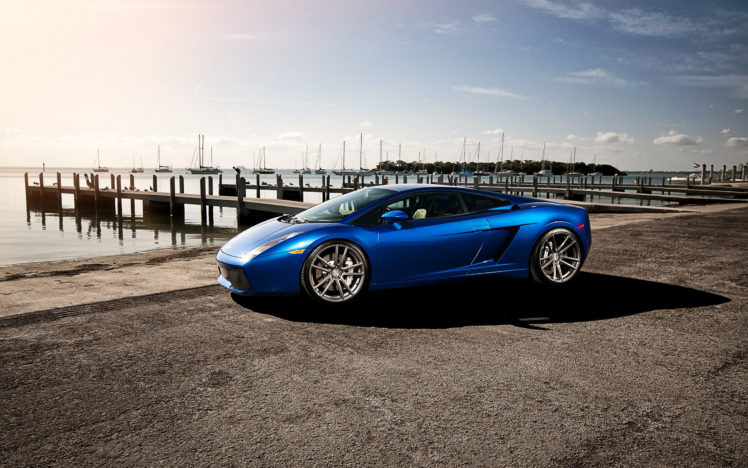 blue, Lamborghini, Gallardo HD Wallpaper Desktop Background