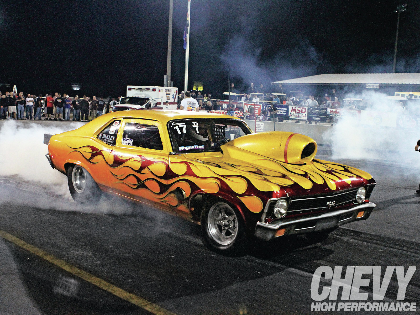 vehicles, Chevrolet, Nova, Burnout, Cars Wallpaper