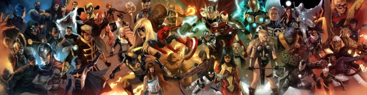 avengers, Superhero, Marvel, Multi, Dual HD Wallpaper Desktop Background