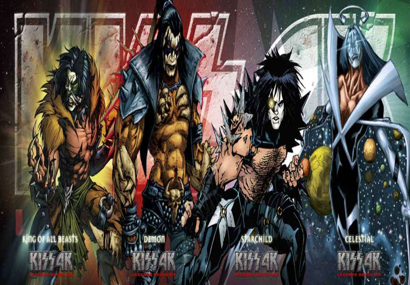 kiss, Marvel, Heavy, Metal, Hw Wallpaper