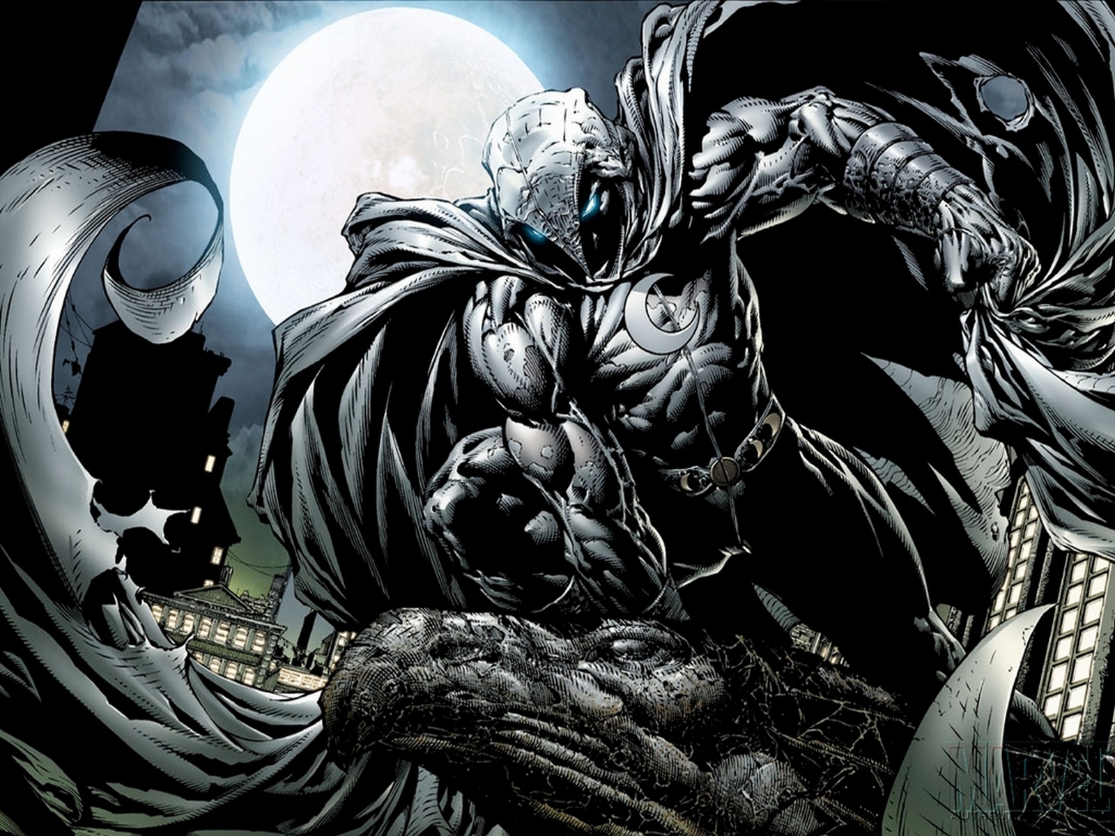 moon, Knight, Marvel, Hr Wallpaper