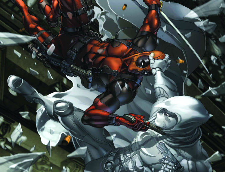 moon, Knight, Marvel, Deadpool HD Wallpaper Desktop Background