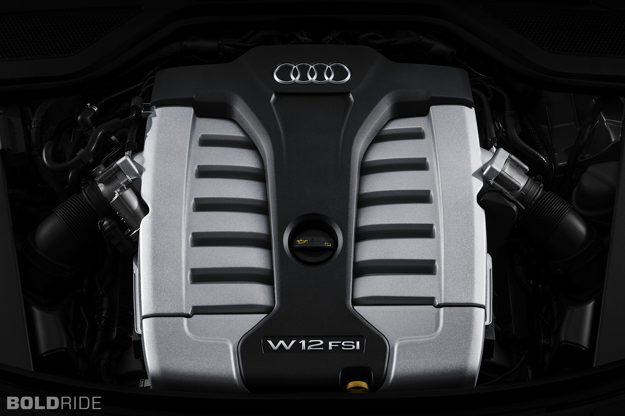 2015, Audi, A 8, L, W12, Engine Wallpaper