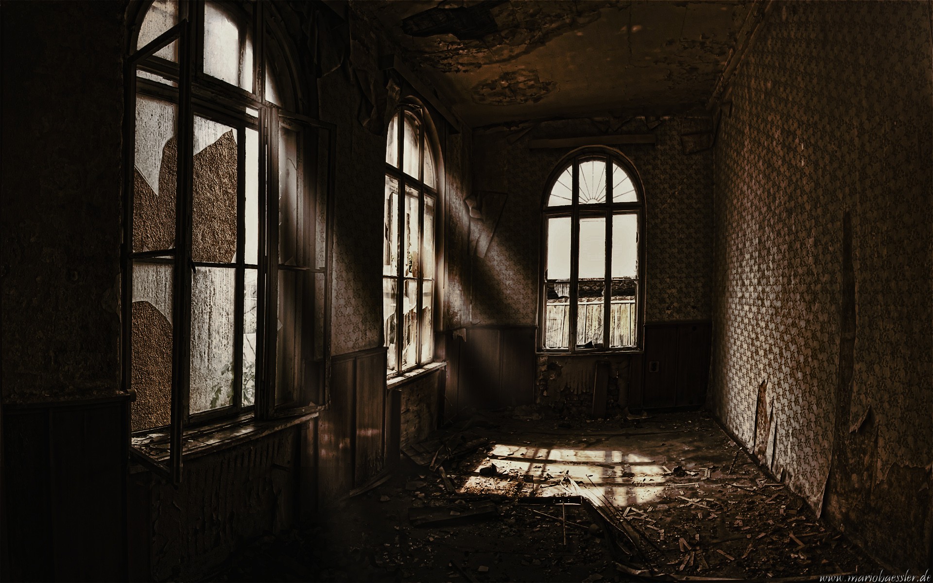 old, Houses, Photomanipulations Wallpaper