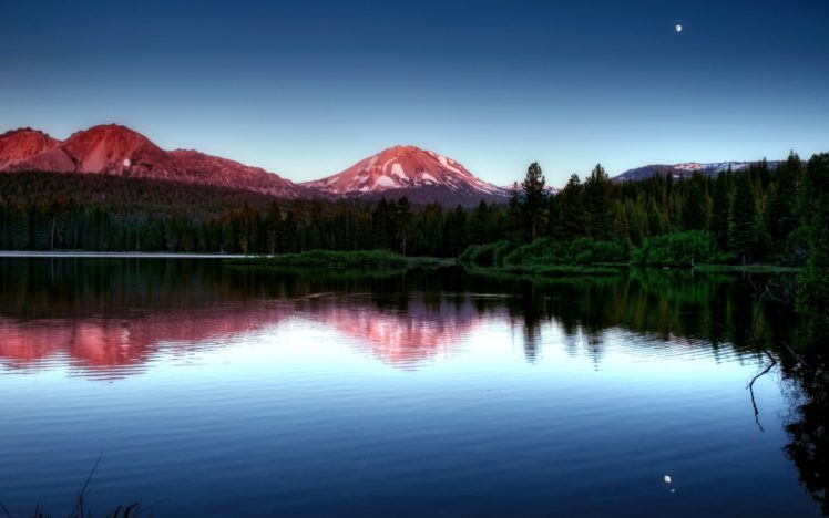 mountains, Landscapes, Forest, Lakes, Reflections HD Wallpaper Desktop Background