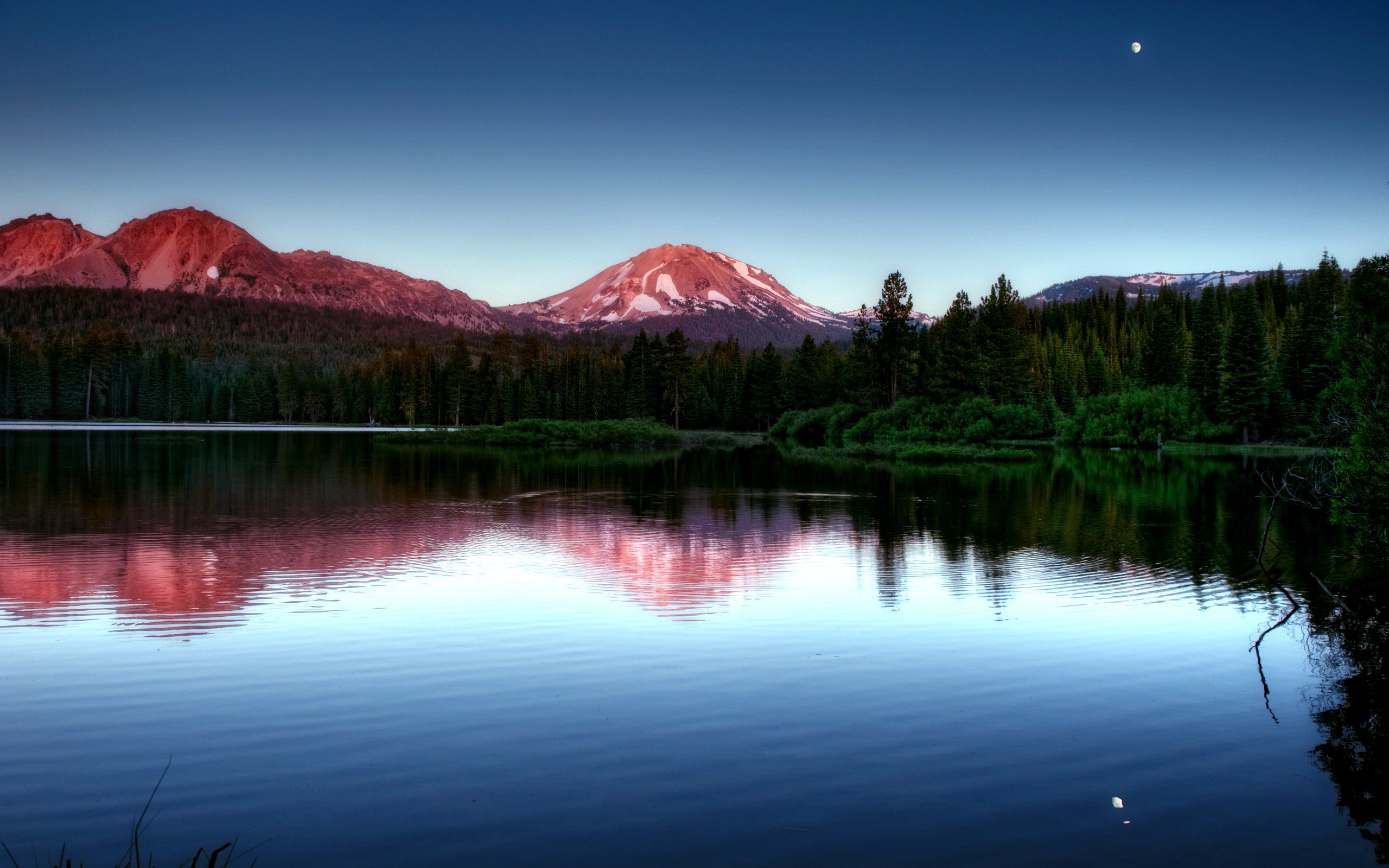 mountains, Landscapes, Forest, Lakes, Reflections Wallpaper