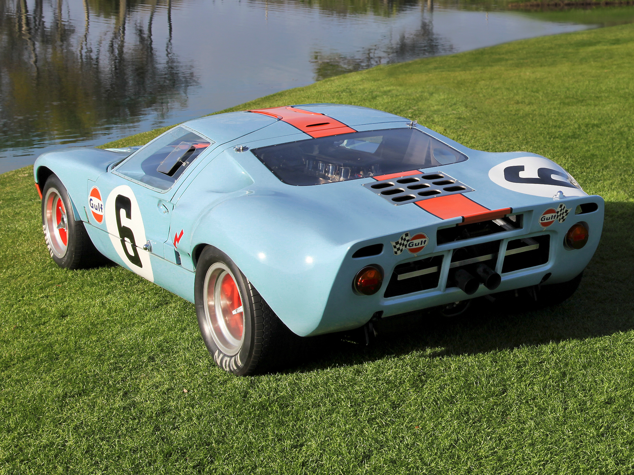 1968, Ford, Gt40, Gulf oil, Le mans, Race, Racing, Supercar, Classic, Engine Wallpaper