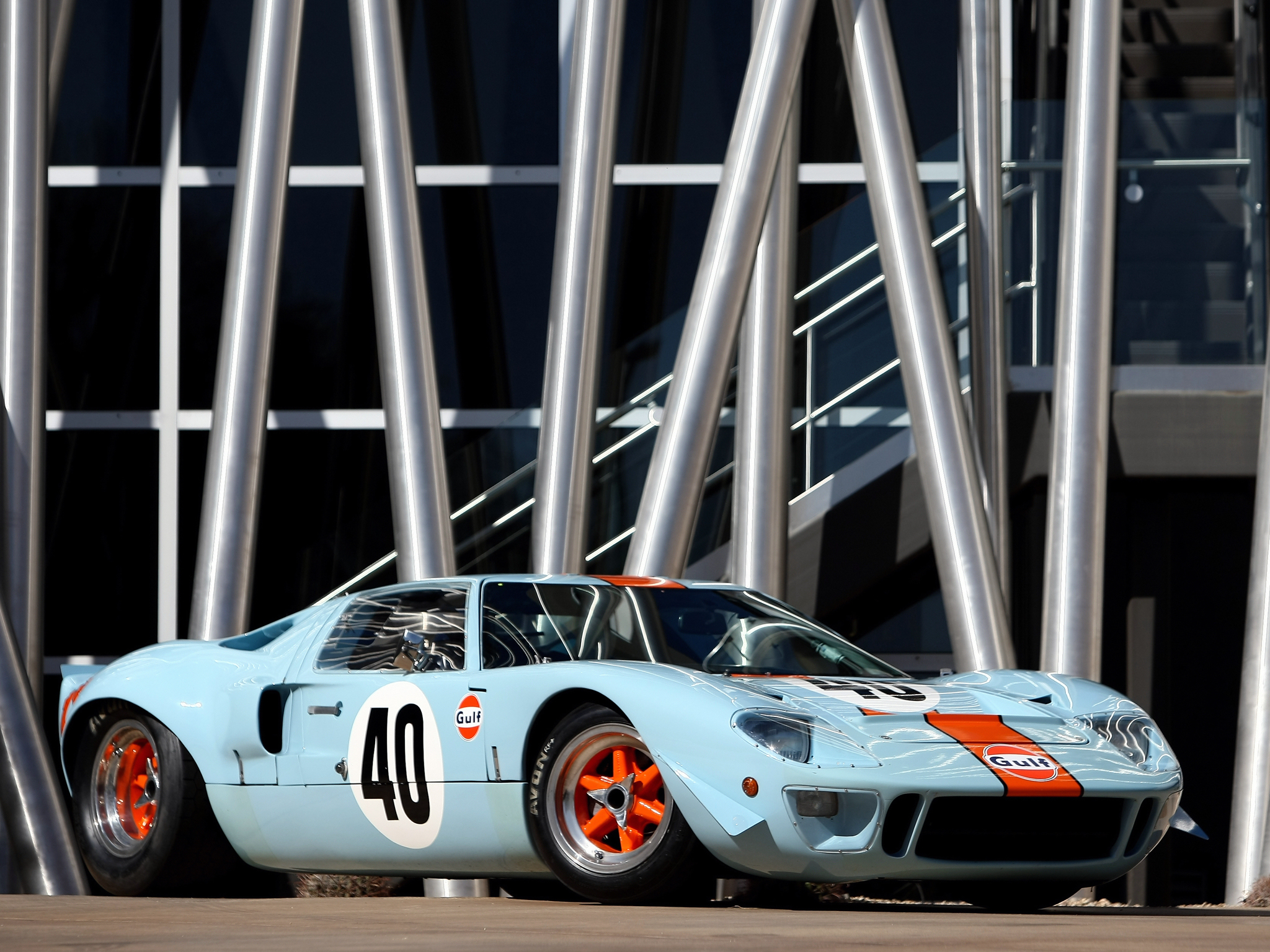 1968, Ford, Gt40, Gulf oil, Le mans, Race, Racing, Supercar, Classic Wallpaper