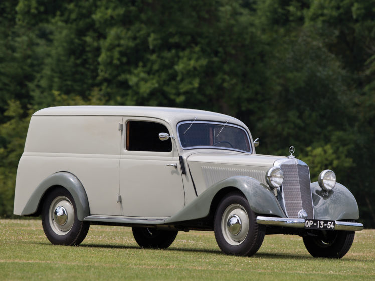 1952, Mercedes, Benz, 170, Va box type, Delivery, W136vi, Transport, Retro HD Wallpaper Desktop Background