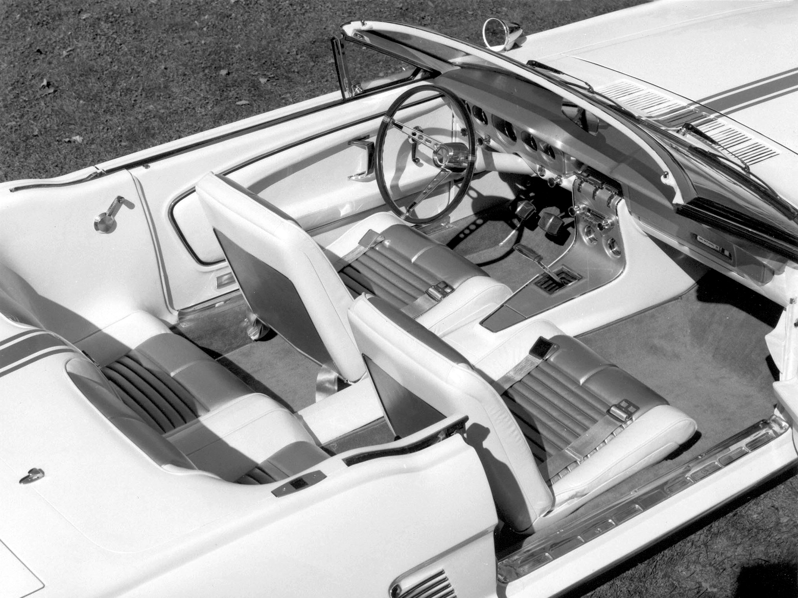 1963, Ford, Mustang, Concept ii, Concept, Muscle, Classic, Supercar, Interior Wallpaper