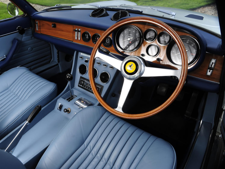 1968, Ferrari, 365, Gtc, Uk spec, Supercar, Classic, Interior HD Wallpaper Desktop Background