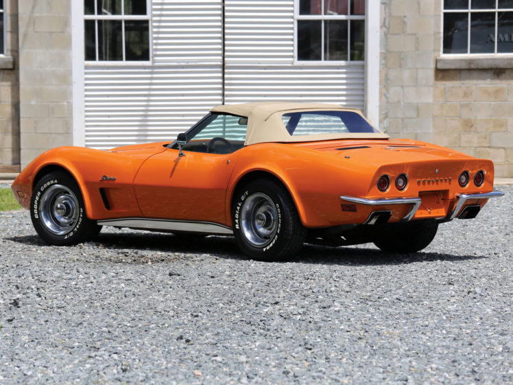 1973, Chevrolet, Corvette, Stingray, Convertible, C 3, Supercar, Muscle, Classic, Fs HD Wallpaper Desktop Background