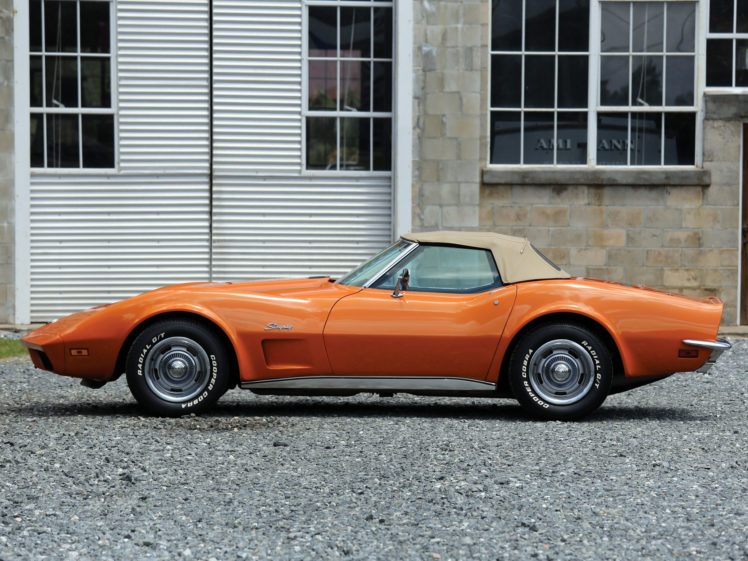 1973, Chevrolet, Corvette, Stingray, Convertible, C 3, Supercar, Muscle, Classic HD Wallpaper Desktop Background