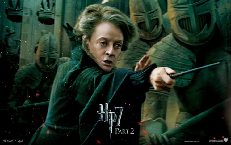 fantasy, Movies, Knights, Film, Harry, Potter, Magic, Harry, Potter, And, The, Deathly, Hallows, Movie, Posters, Minerva, Mcgonagall, Maggie, Smith HD Wallpaper Desktop Background