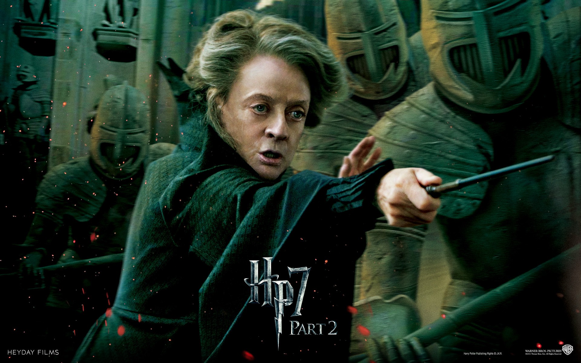 fantasy, Movies, Knights, Film, Harry, Potter, Magic, Harry, Potter, And, The, Deathly, Hallows, Movie, Posters, Minerva, Mcgonagall, Maggie, Smith Wallpaper