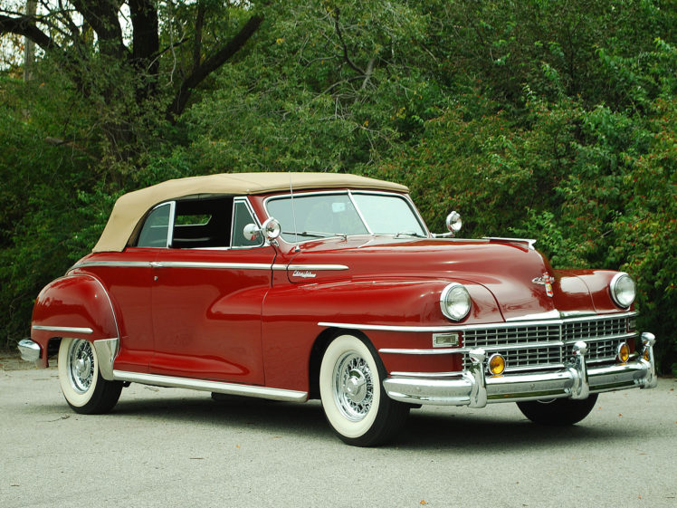 1946, Chrysler, Windsor, Convertible, C 38w, Retro HD Wallpaper Desktop Background