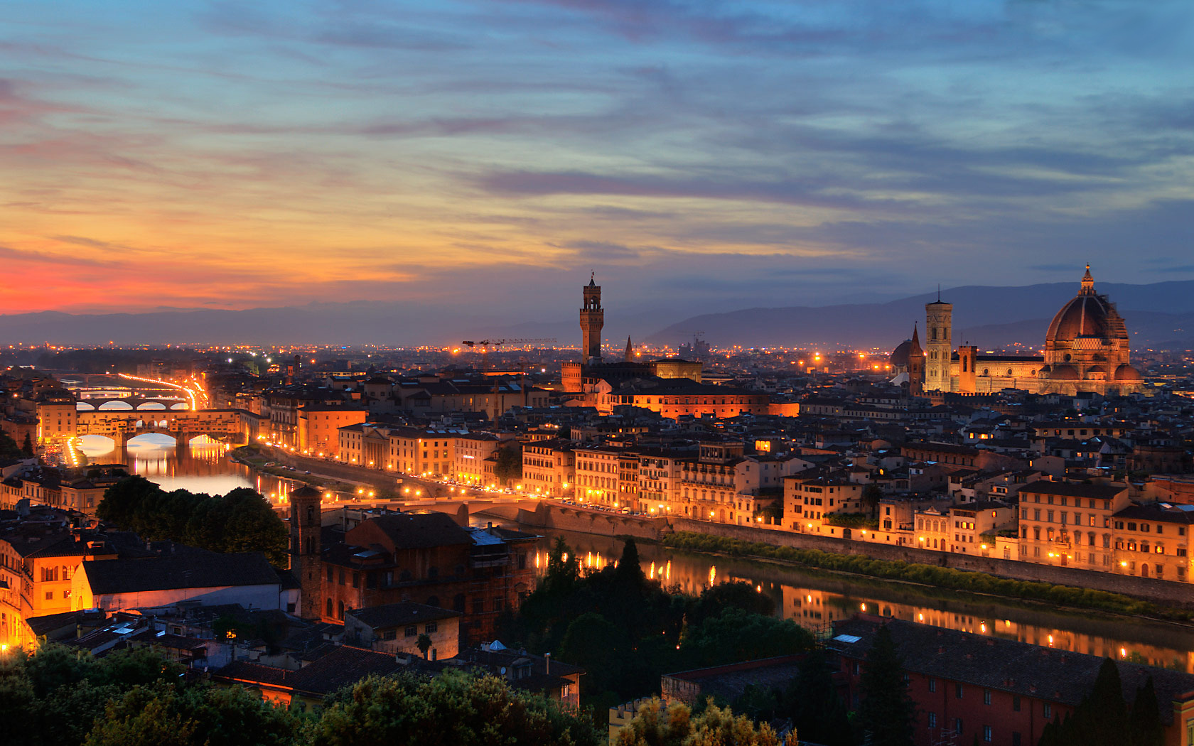 city, Florence, Italy Wallpaper