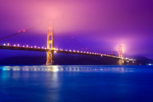 golden, Gate, Bridge, Fog, San, Francisco, Bay, Pacific, Ocean, Usa