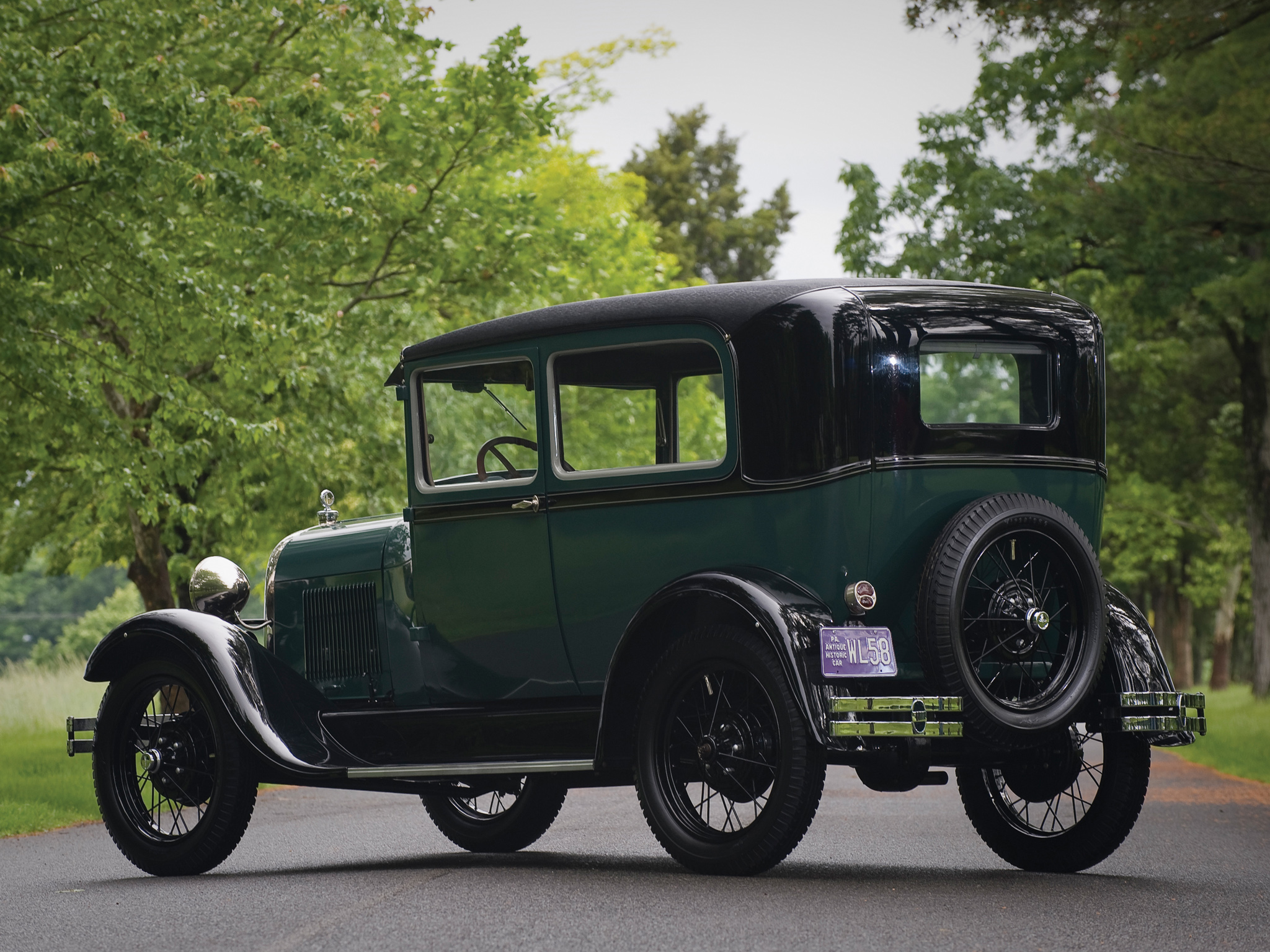 1927, Ford, Model a, Tudor, Sedan, 55d Wallpaper