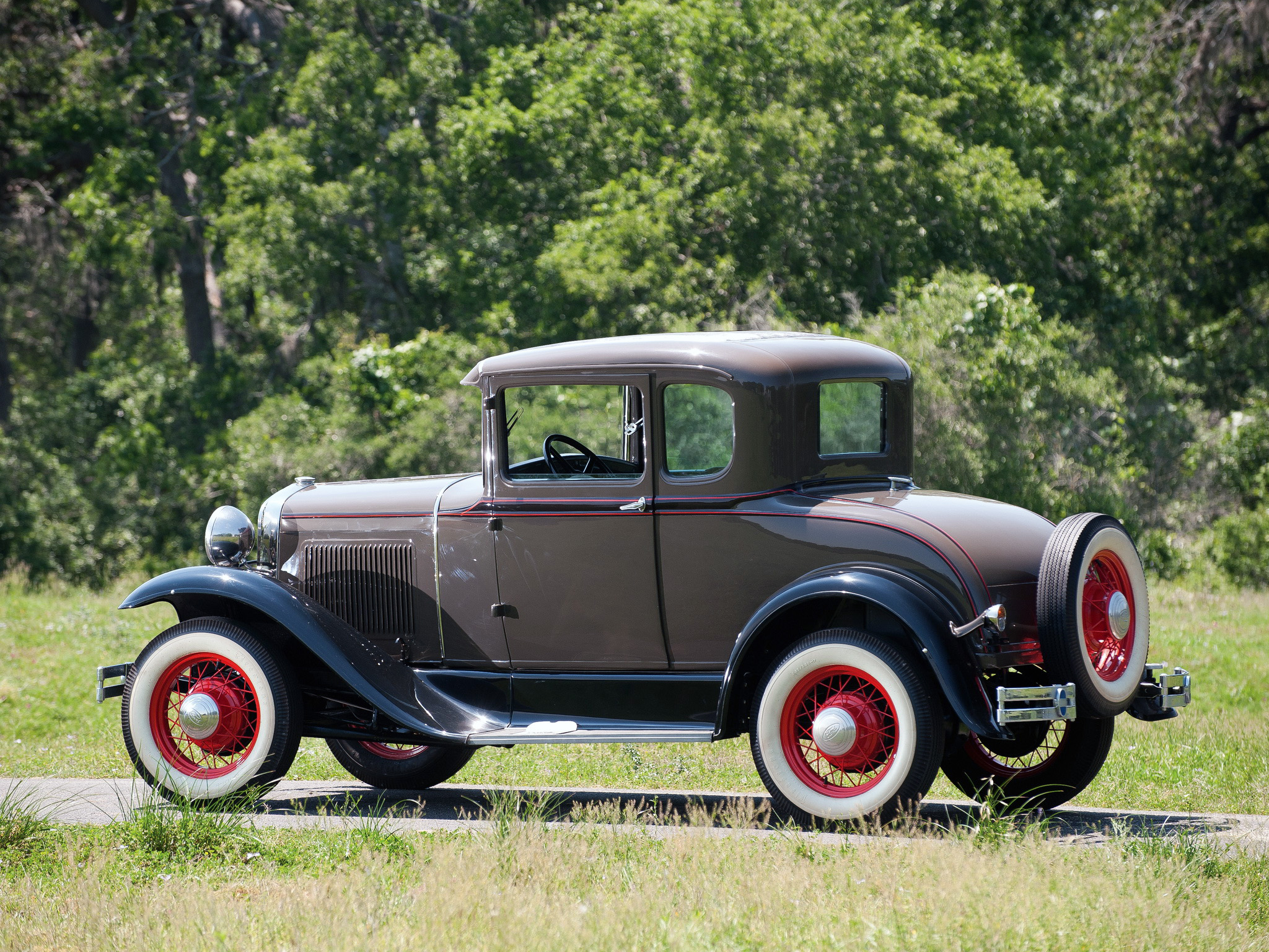 1930, Ford, Model a, 5 window, Coupe, 45b, Retro Wallpaper