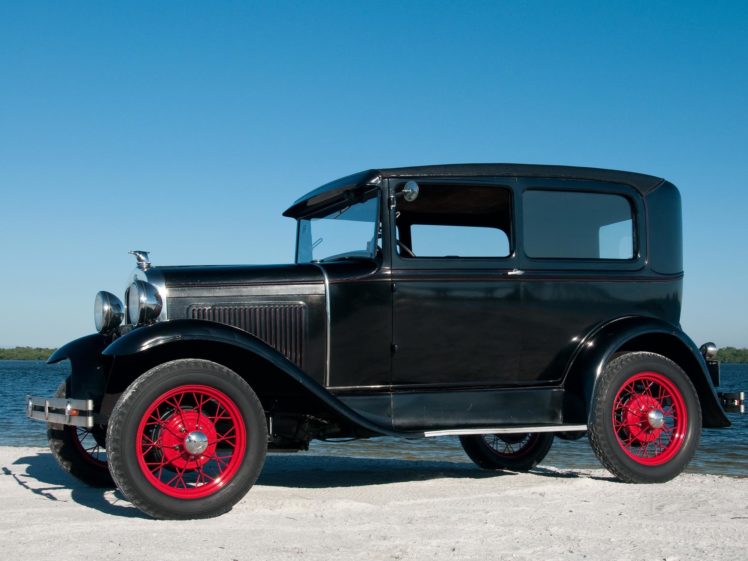1930, Ford, Model a, Tudor, Sedan, 55b, Retro HD Wallpaper Desktop Background