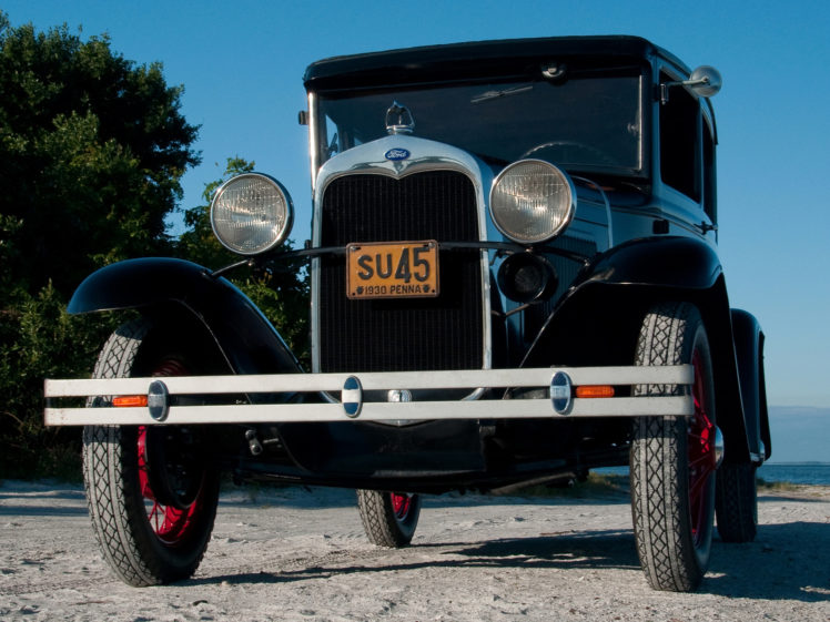 1930, Ford, Model a, Tudor, Sedan, 55b, Retro HD Wallpaper Desktop Background