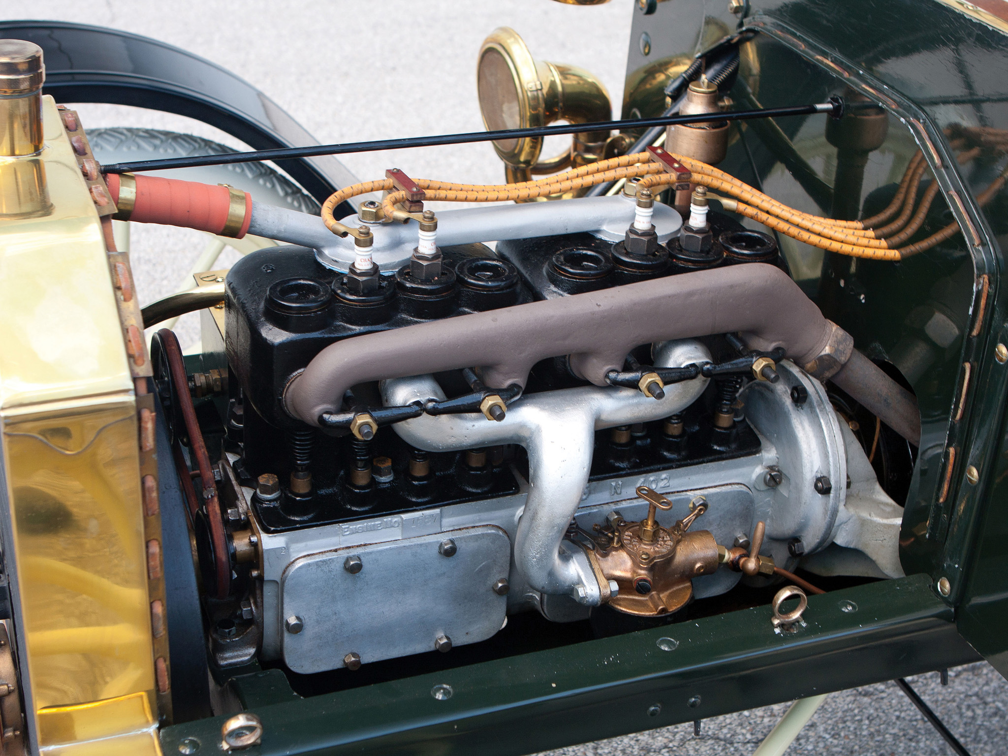 1906, Ford, Model n, Runabout, Retro, Engine Wallpaper