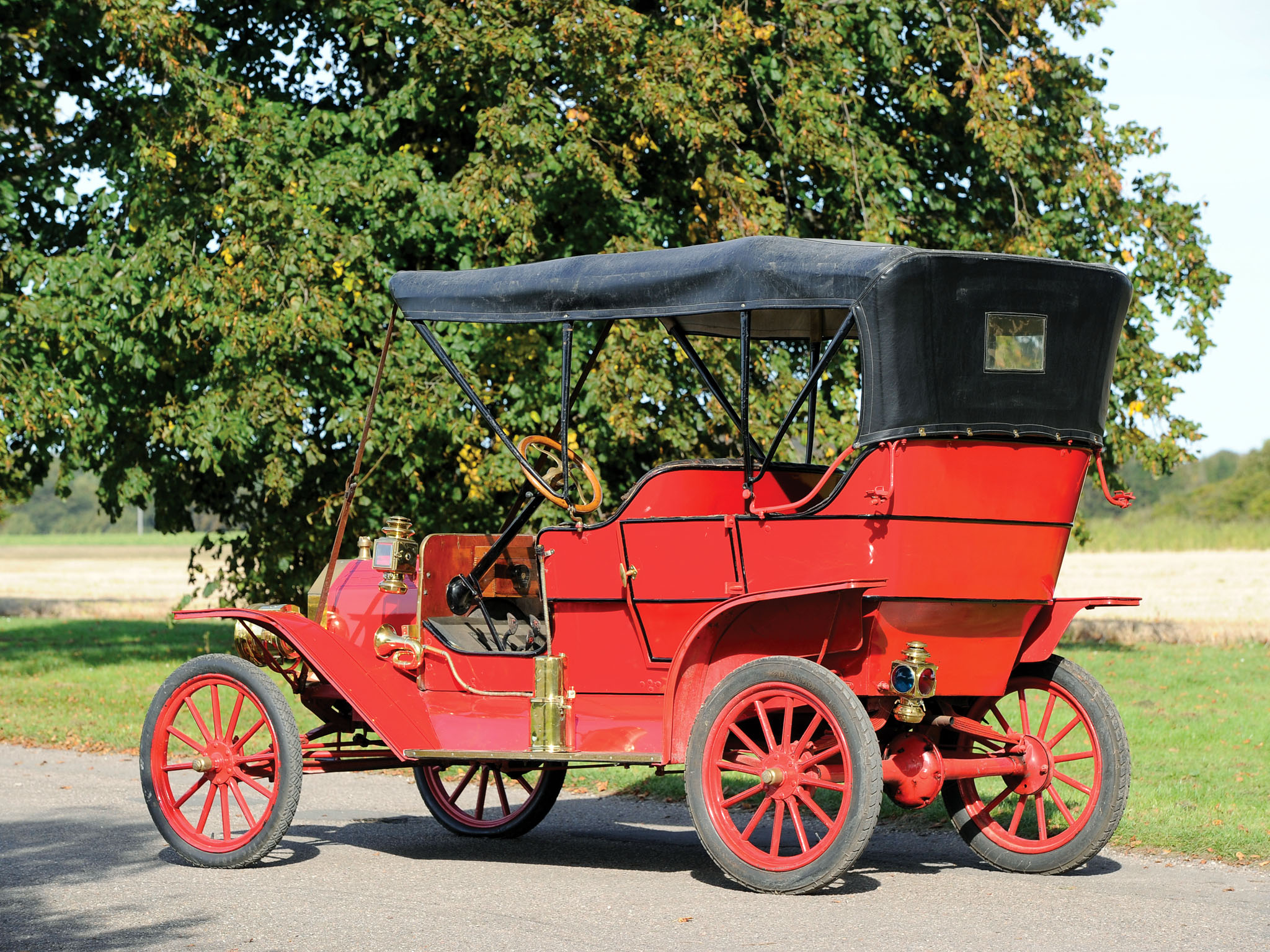 1909, Ford, Model t, Touring, Retro Wallpaper