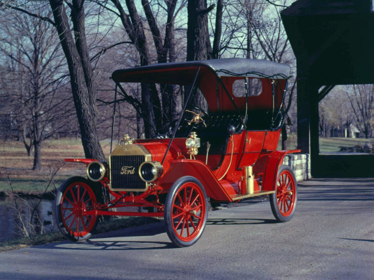 1909, Ford, Model t, Touring, Retro HD Wallpaper Desktop Background