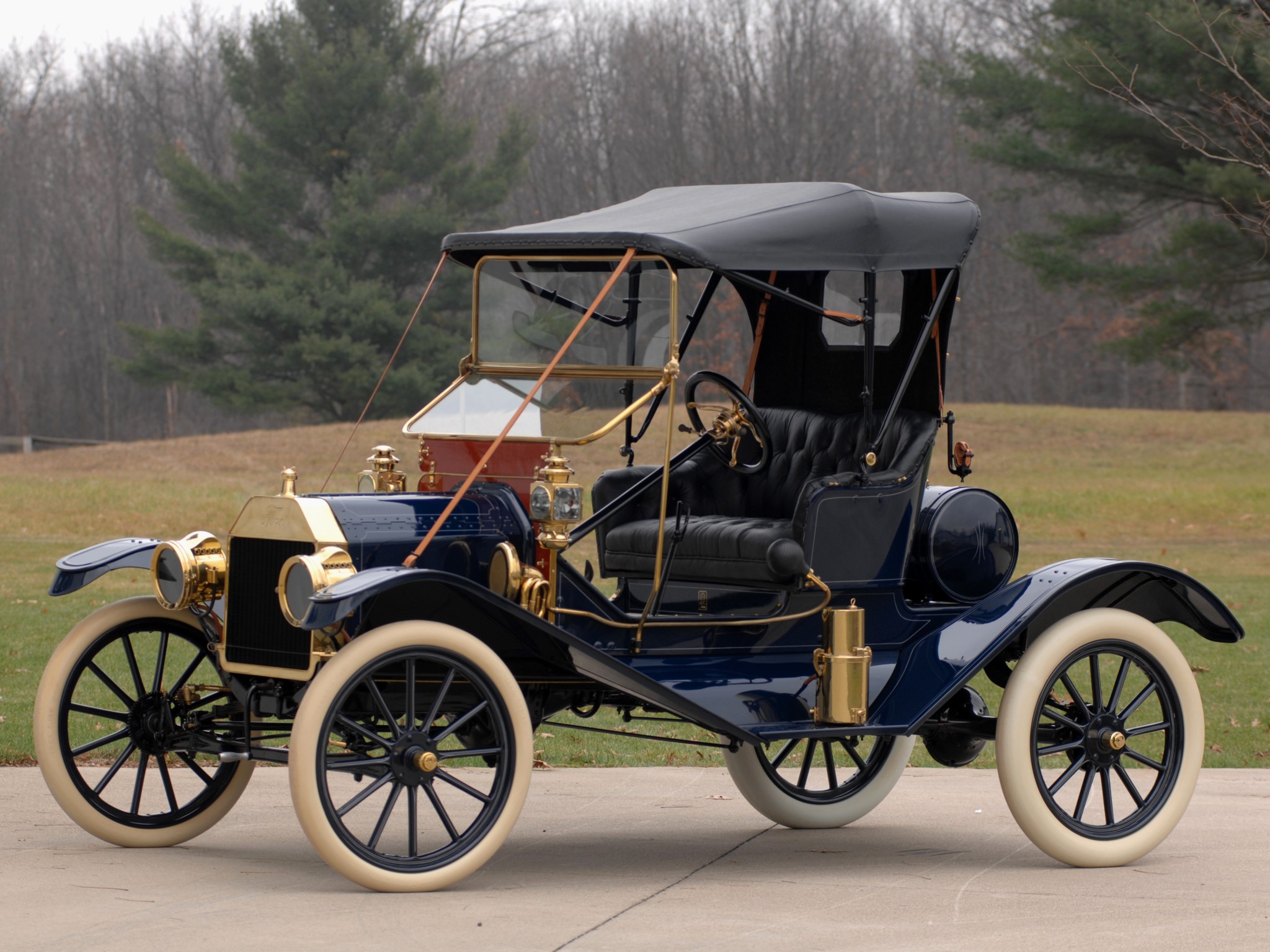 1911, Ford, Model t, Torpedo, Runabout, Retro Wallpaper