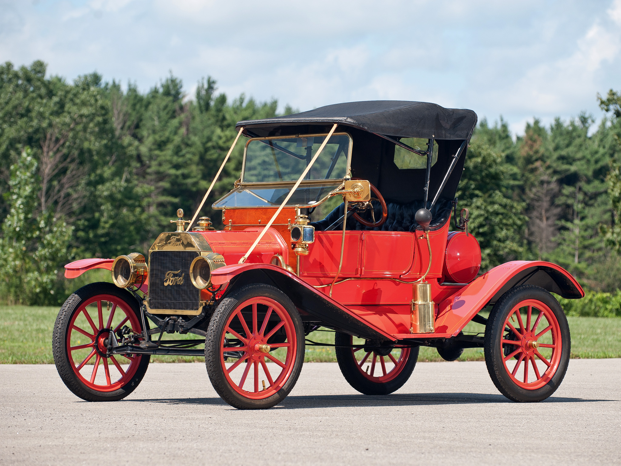 1911, Ford, Model t, Torpedo, Runabout, Retro Wallpaper